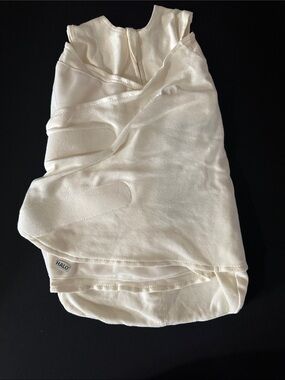Halo Cream Baby Swaddle Wrap with Secure Velcro